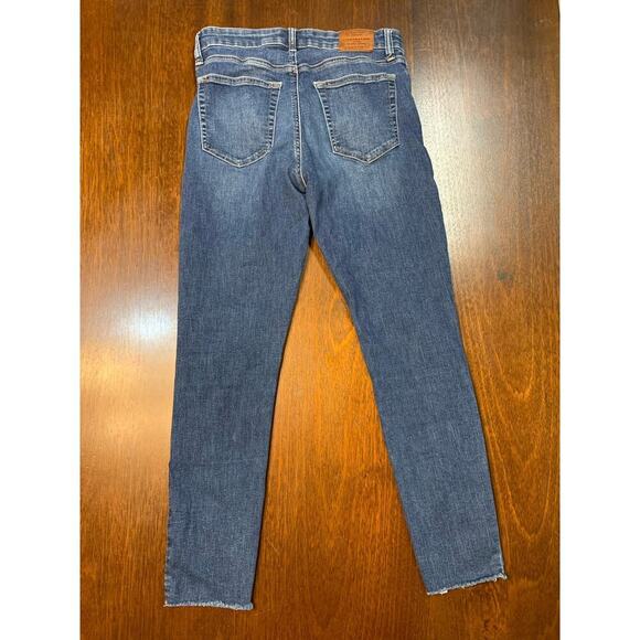 Lucky Brand Bridgette Skinny Ankle Women’s 6/28 Blue Denim Jean Raw Hem Casual - Picture 5 of 11